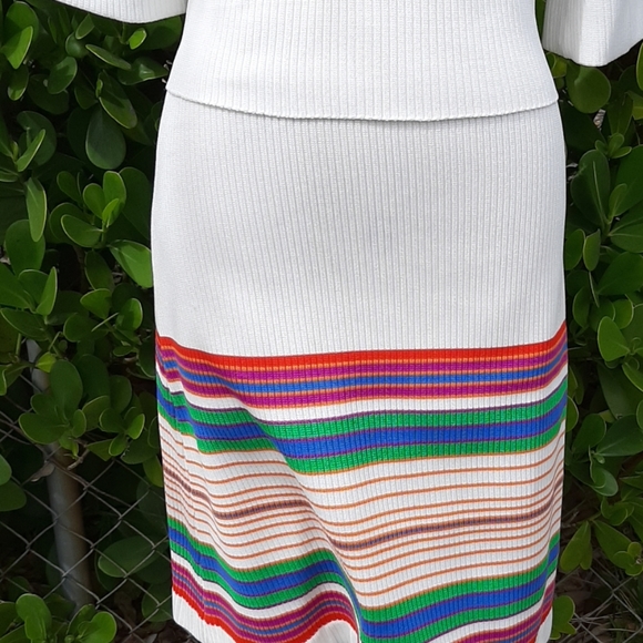 Vintage knit striped dress - Picture 3 of 4